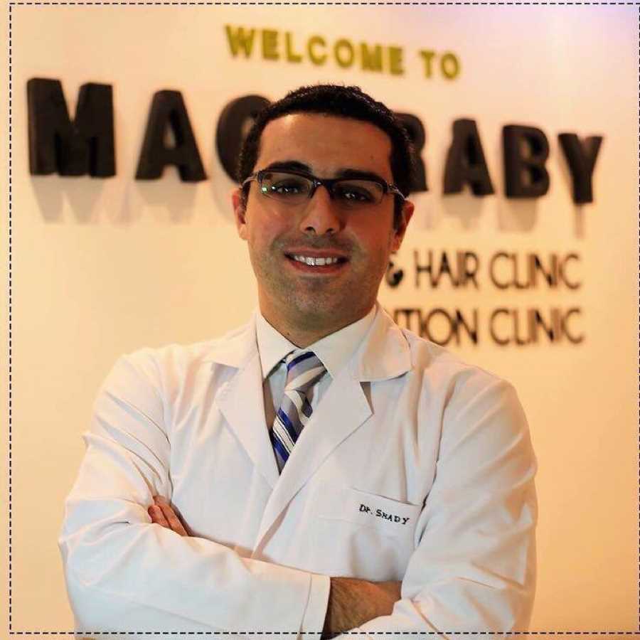 دكتور  شادي المغربي  , عيادة متخصصة فى زراعة الشعر وعلاج مشاكل الشعرأخصائي زراعة الشعر والأمراض الجلدية الزمالك